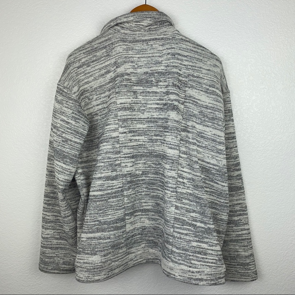 Anthro Saturday Sunday Sherpa Marled Grey Jacket - Picture 4 of 7